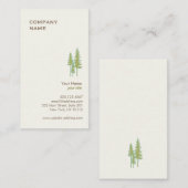 Visitekaartje Groene bomen Logo (Voorkant / Achterkant)