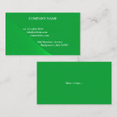 Visitekaartje Groene Curve Lines (Voorkant / Achterkant)