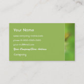 Visitekaartje Groene Floral (Achterkant)