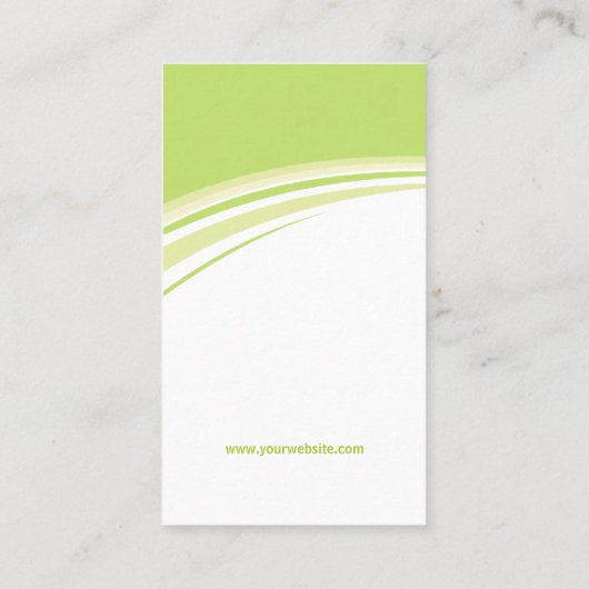 Visitekaartje Groene golven (Achterkant)