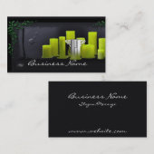 Visitekaartje Groene kaarsen (Voorkant / Achterkant)