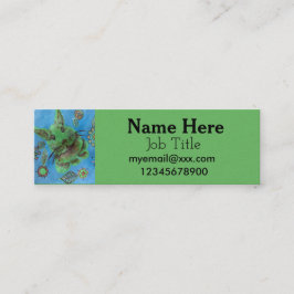 visitekaartje groene konijn