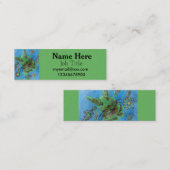 visitekaartje groene konijn (Voorkant / Achterkant)