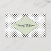 Visitekaartje groene moderne poladots (Voorkant)