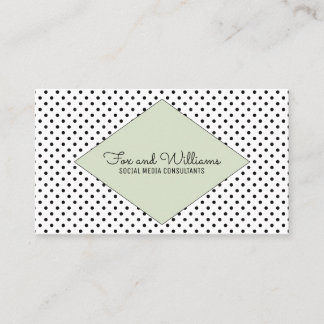 Visitekaartje groene moderne poladots