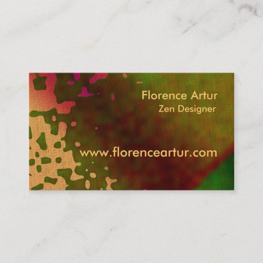 Visitekaartje Groene spots (Voorkant)