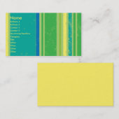 Visitekaartje Groene Stripes (Voorkant / Achterkant)