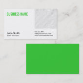 Visitekaartje Groene Titel Verkoopmanager (Voorkant / Achterkant)