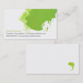 Visitekaartje Groene verf (Voorkant / Achterkant)