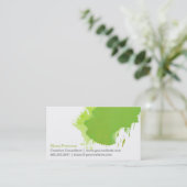 Visitekaartje Groene verf (Staand voorkant)