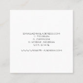 Visitekaartje groenten, vers Waterverf (Achterkant)