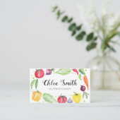 Visitekaartje groenten, vers Waterverf (Staand voorkant)