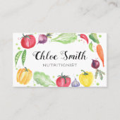 Visitekaartje groenten, vers Waterverf (Voorkant)