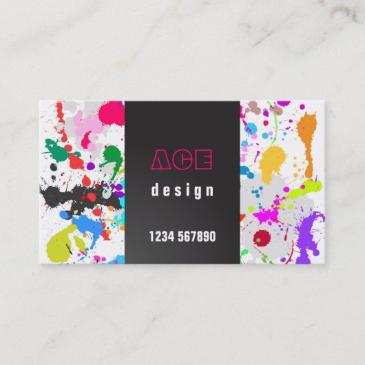 Visitekaartje Grunge Design (Voorkant)