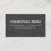 Visitekaartje Grunge grijs (Achterkant)