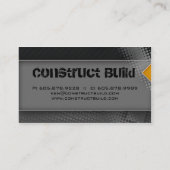 Visitekaartje Grunge grijze stippen (Achterkant)