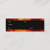 Visitekaartje Grunge Rusty Sinaasappel (Achterkant)