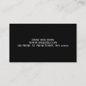 Visitekaartje Guitar Instructor Music Instruments (Achterkant)