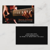 Visitekaartje Guitar Instructor Music Instruments (Voorkant / Achterkant)