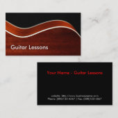 Visitekaartje: Guitarles Visitekaartje (Voorkant / Achterkant)
