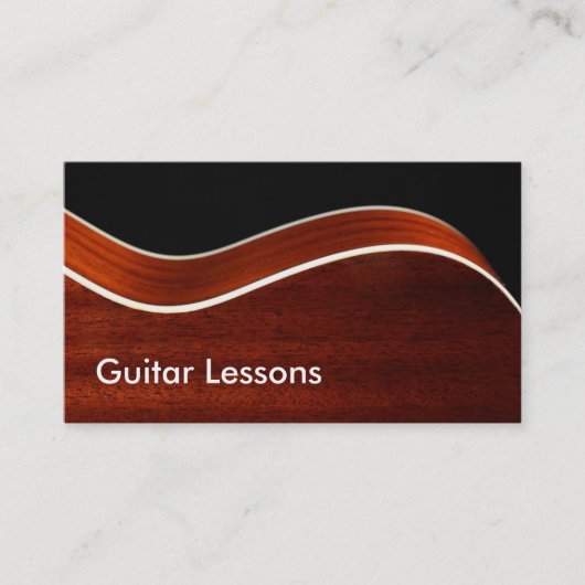 Visitekaartje: Guitarles Visitekaartje (Voorkant)