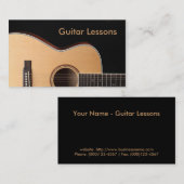 Visitekaartje: Guitarles Visitekaartje (Voorkant / Achterkant)