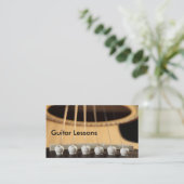 Visitekaartje: Guitarles Visitekaartje (Staand voorkant)