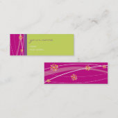 VISITEKAARTJE:: haakjes 1 Mini Visitekaartje (Voorkant / Achterkant)