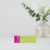 VISITEKAARTJE:: haakjes 1 Mini Visitekaartje (Staand voorkant)