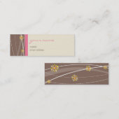 VISITEKAARTJE:: haakjes 2 Mini Visitekaartje (Voorkant / Achterkant)