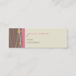 VISITEKAARTJE:: haakjes 2 Mini Visitekaartje