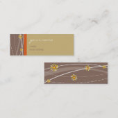 VISITEKAARTJE:: haakjes 3 Mini Visitekaartje (Voorkant / Achterkant)