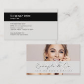 Visitekaartje, Haar en Schoonheidsfoto klantgerich Visitekaartje (Voorkant / Achterkant)