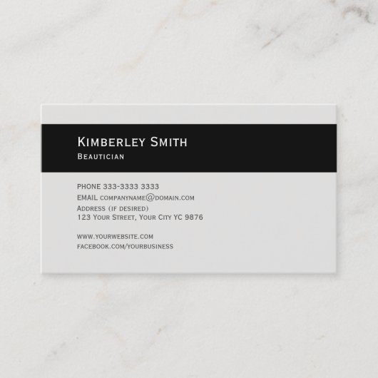 Visitekaartje, Haar en Schoonheidsfoto klantgerich Visitekaartje (Voorkant)