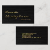 Visitekaartje Haarstillen van het Haarpatroonscrip (Voorkant / Achterkant)