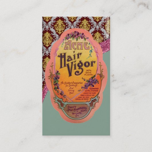 Visitekaartje  Hair Cream Poster (Voorkant)