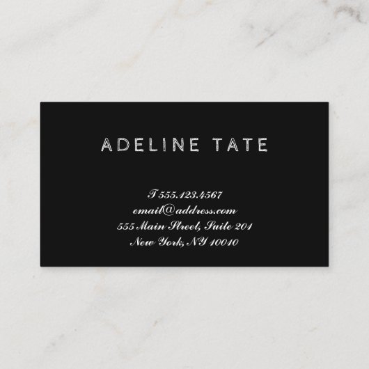 Visitekaartje  Hair Stylist (Achterkant)