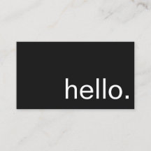 visitekaartje - hallo.