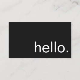 visitekaartje - hallo.