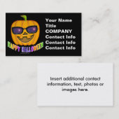 Visitekaartje - Halloween Jack O Lantern Pumpkin (Voorkant / Achterkant)