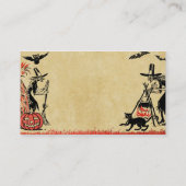 Visitekaartje Halloween Witches (Achterkant)