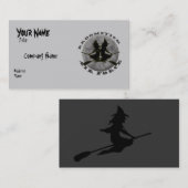 Visitekaartje Halloween Witches (Voorkant / Achterkant)