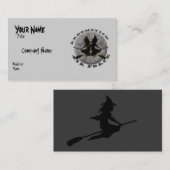 Visitekaartje Halloween Witches (Voorkant / Achterkant)