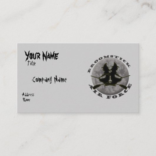 Visitekaartje Halloween Witches (Voorkant)