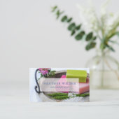 Visitekaartje handgemaakte handgemaakte zeepproduc (Staand voorkant)