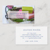 Visitekaartje handgemaakte handgemaakte zeepproduc (Voorkant / Achterkant)