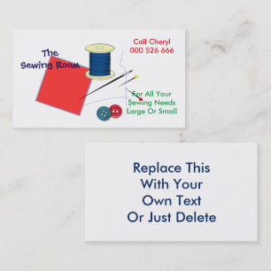 Visitekaartje handgemaakte naaiherstellers