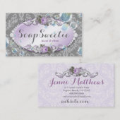 visitekaartje handgemaakte zeep en bubbels (Voorkant / Achterkant)