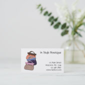 Visitekaartje handtas (Staand voorkant)