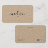 Visitekaartje handtekenlettertype 2019 (Voorkant / Achterkant)